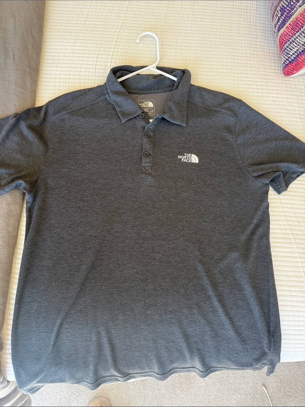 The North Face Men's Dark Heather Gray Polo